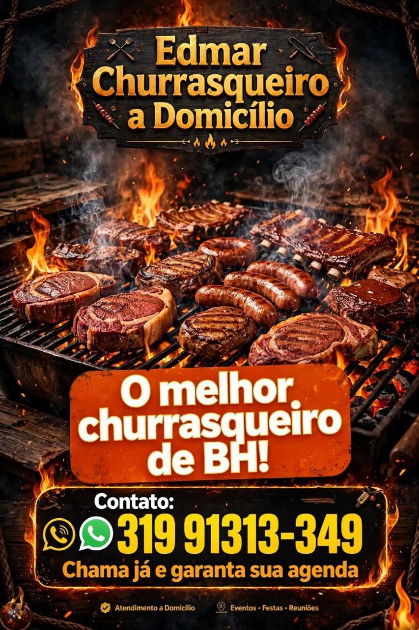 Churrasqueiro a domicílio 