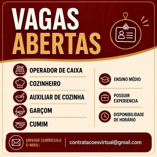 VAGAS EM ABERTO