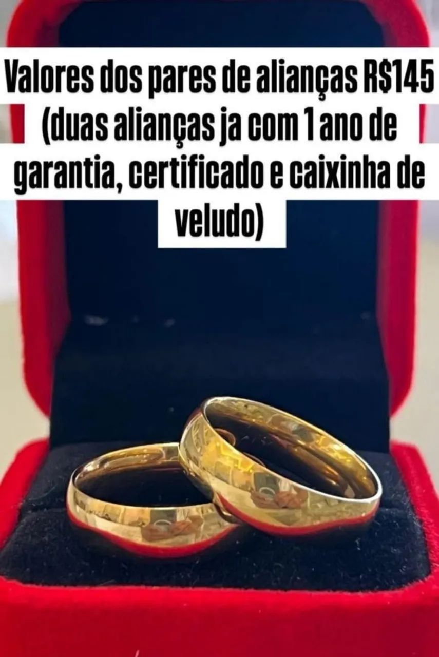Par de Aliança de Moeda Antiga 