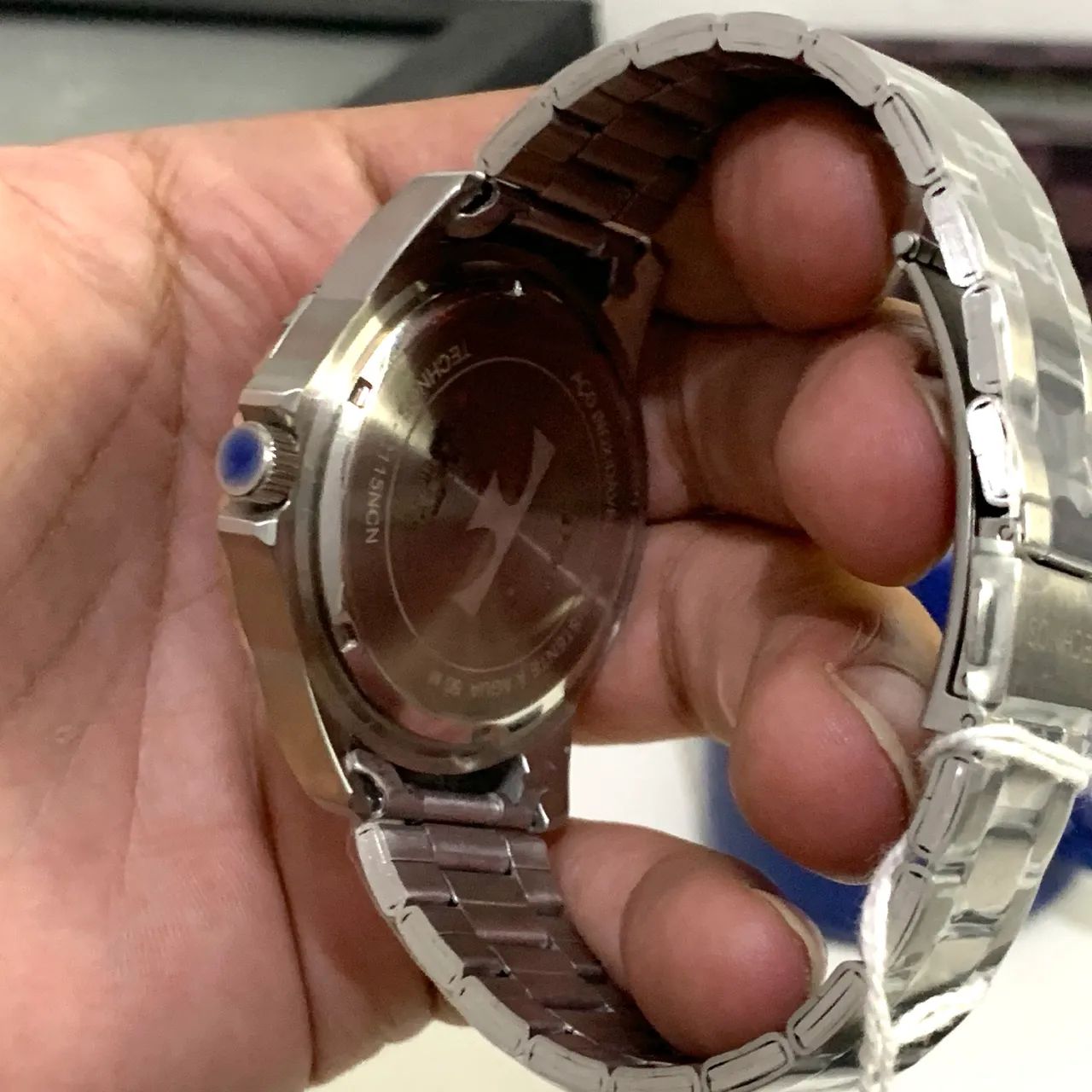 Relógio technos submariner preto e azul novo + caixa  - Foto 3