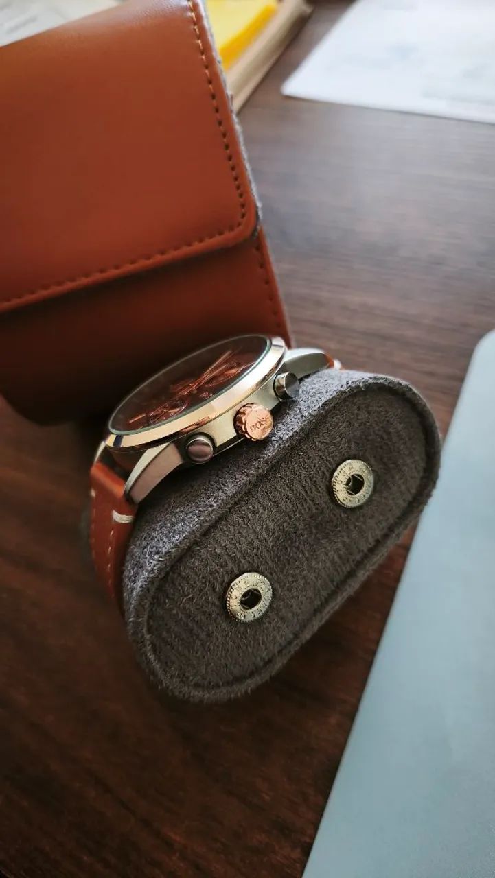 VENDO OU TROCO RELÓGIO HUGO BOSS LINDÍSSIMO  - Foto 3
