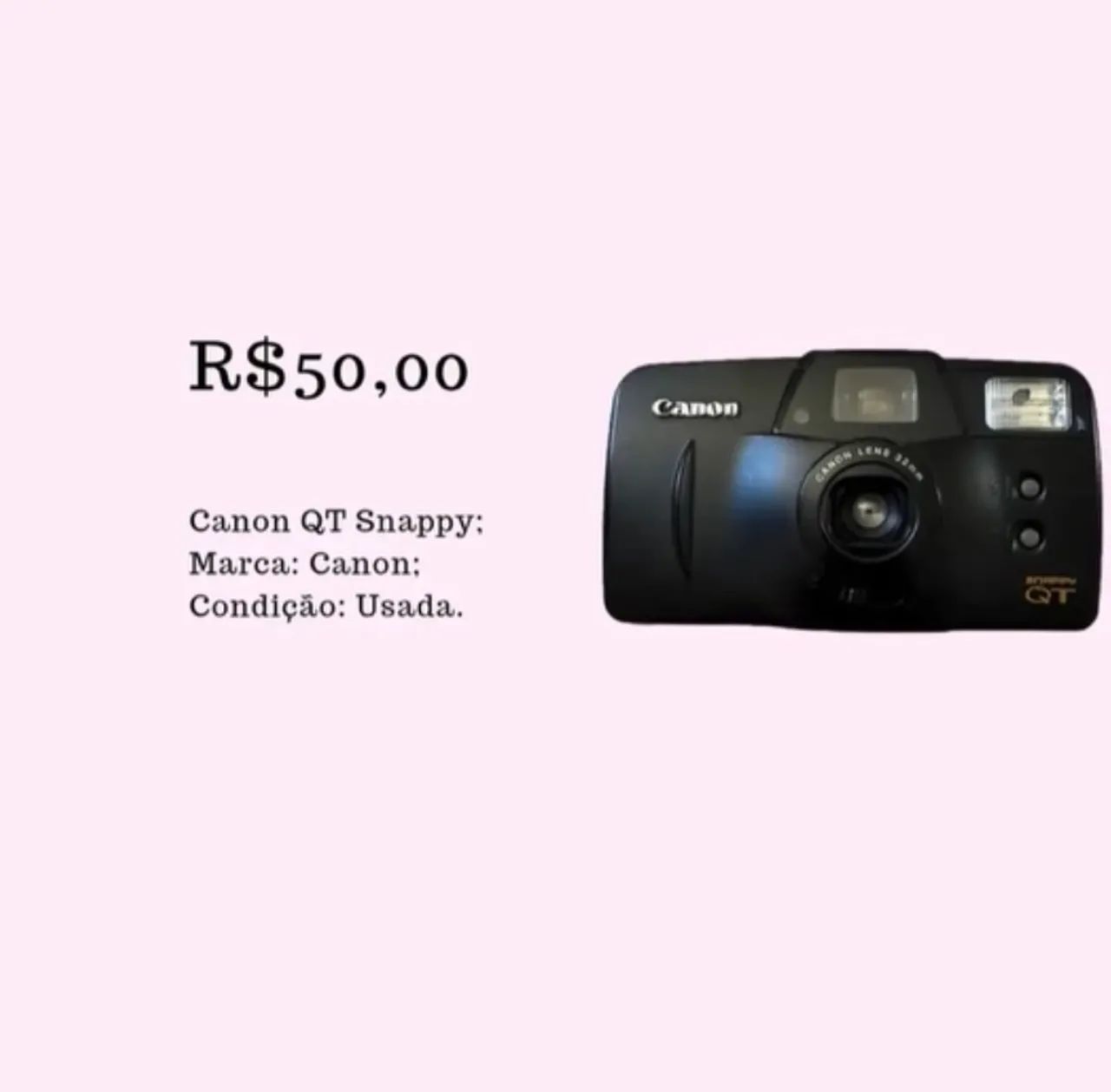 câmera cânon QT SNAPPY