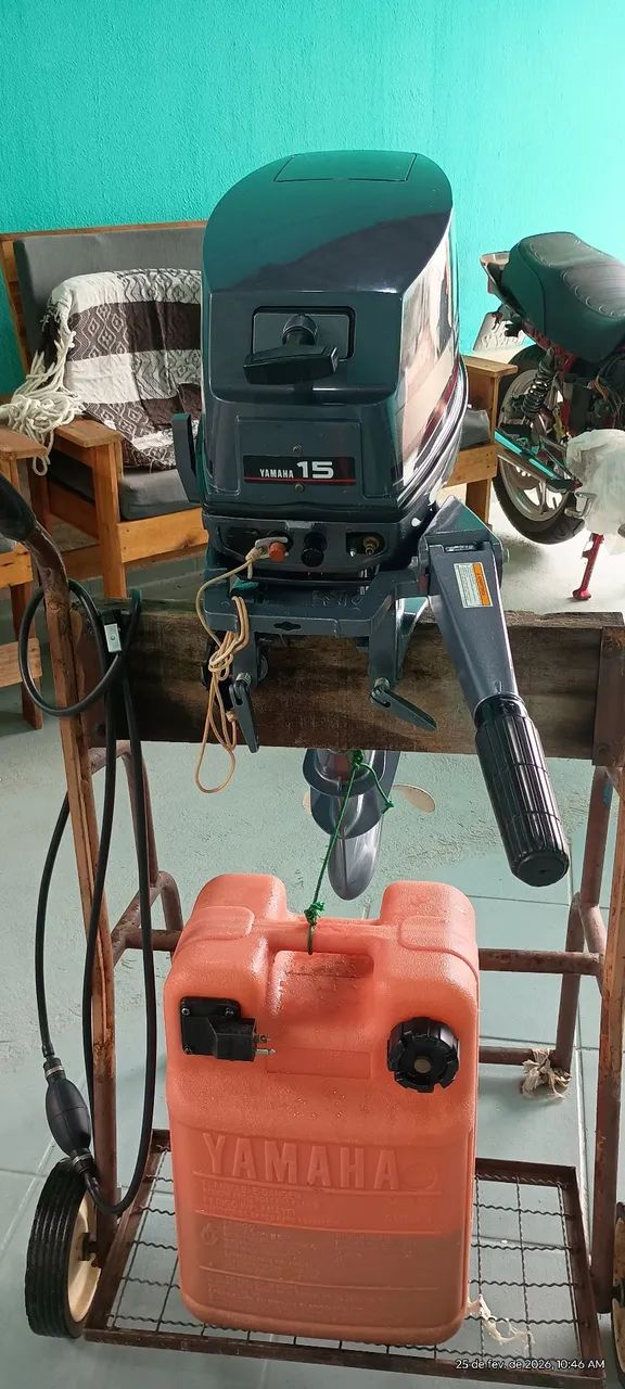 Motor de popa Yamaha 15hp ( relíquia ) - Foto 3
