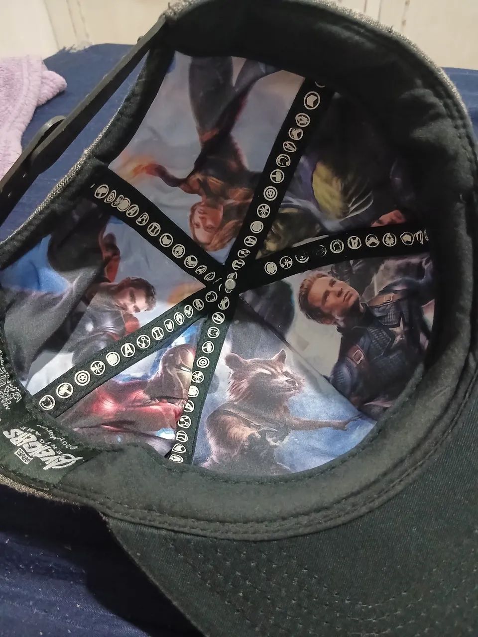 Boné Piticas Marvel Vingadores Aba Reta Regulável - Foto 3