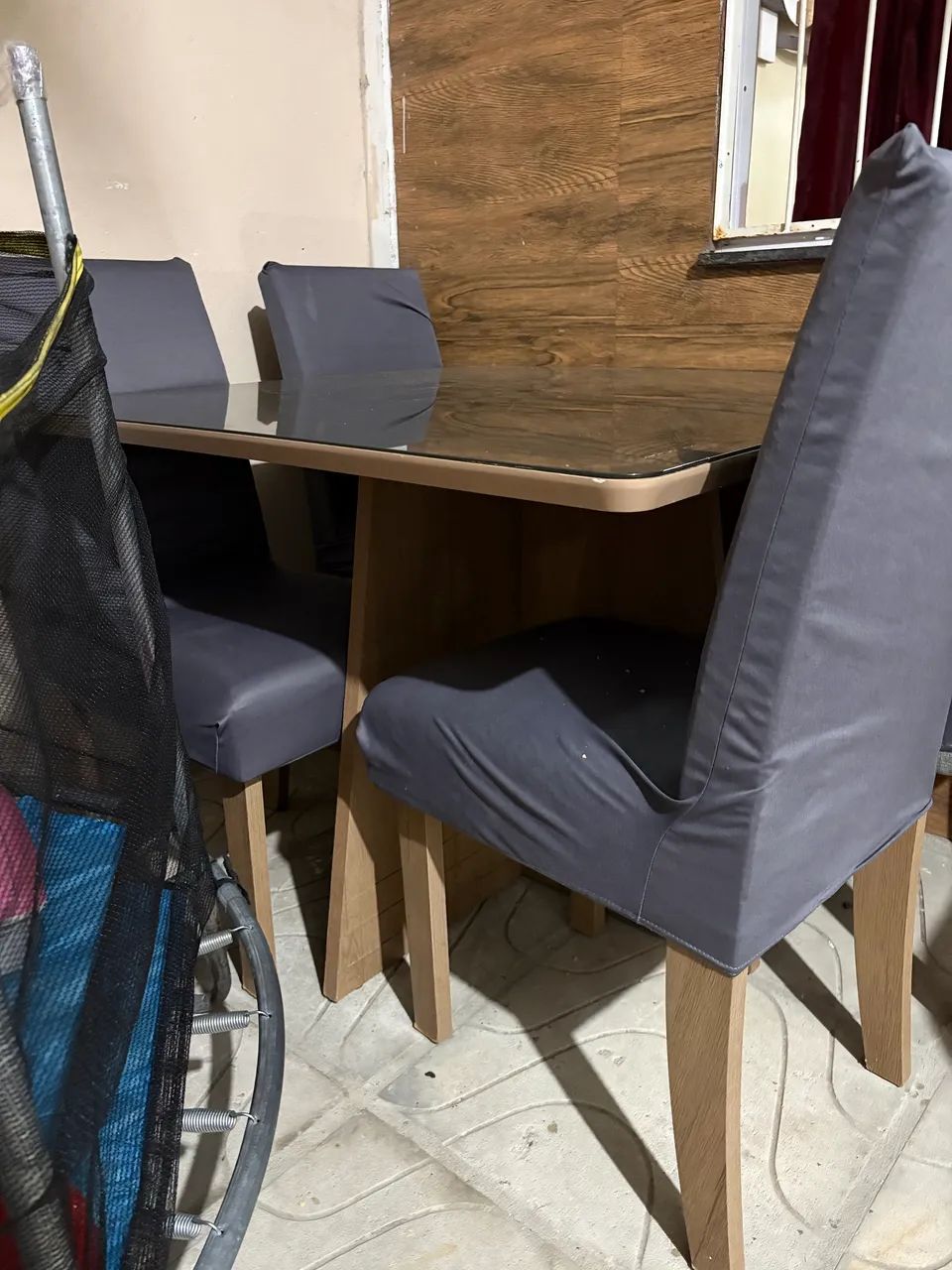 Mesa vidro quebrado 