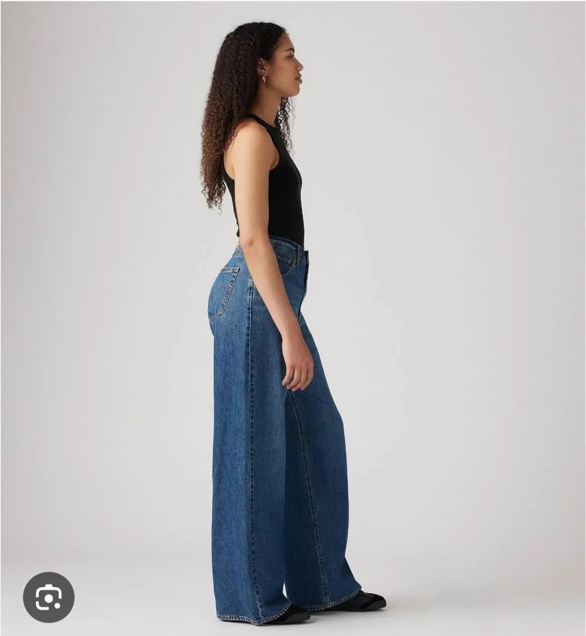 Calça jeans levis cinch wide leg  - Foto 3