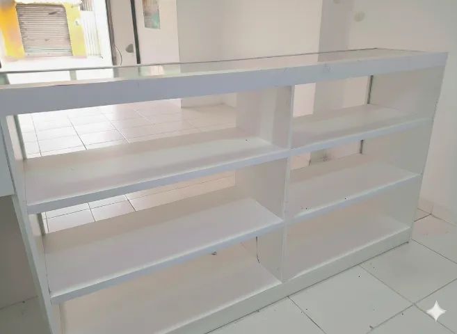 BALCAO MDF COM VIDRO + BALCAO MDF COM CAIXA - Foto 2