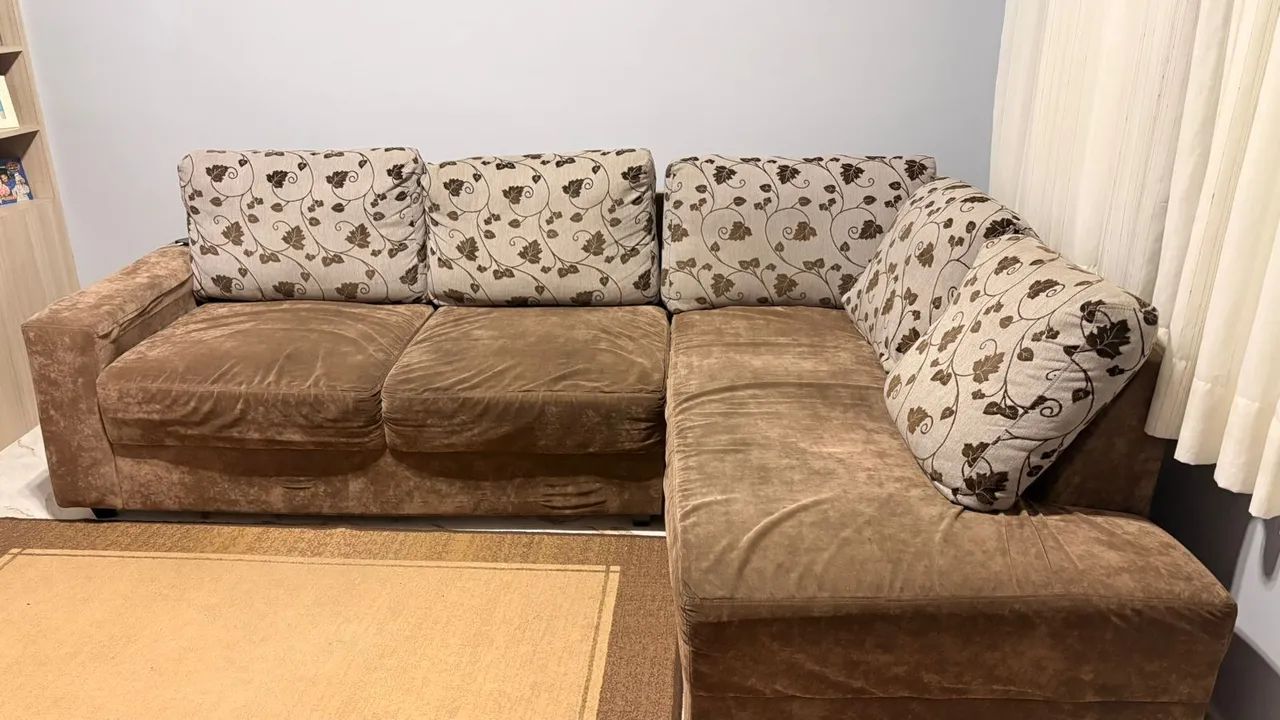 Vendo sofá em L 2.38x183 aceito proposta  - Foto 3