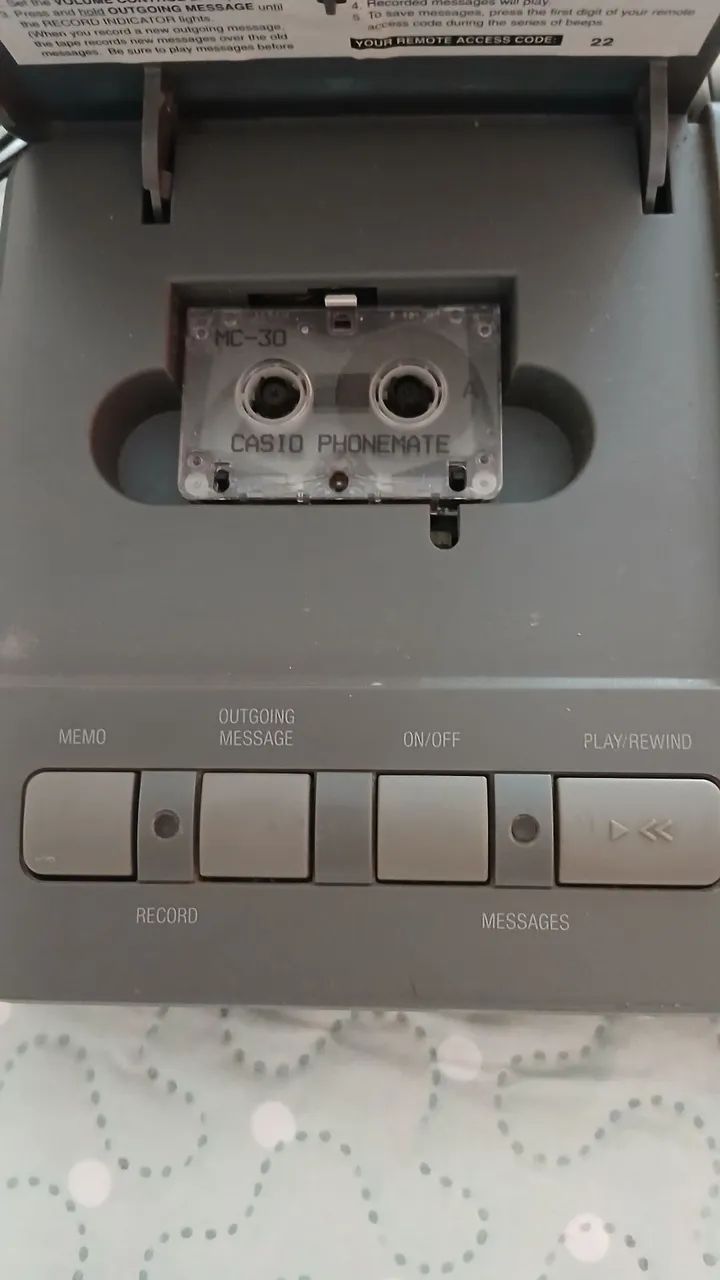 Secretária eletrônica Vintage Casio - Foto 3