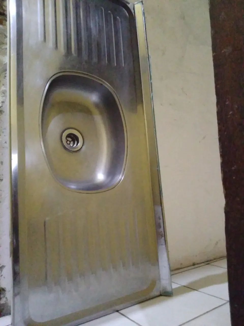 Stainless steel sink 120x55
