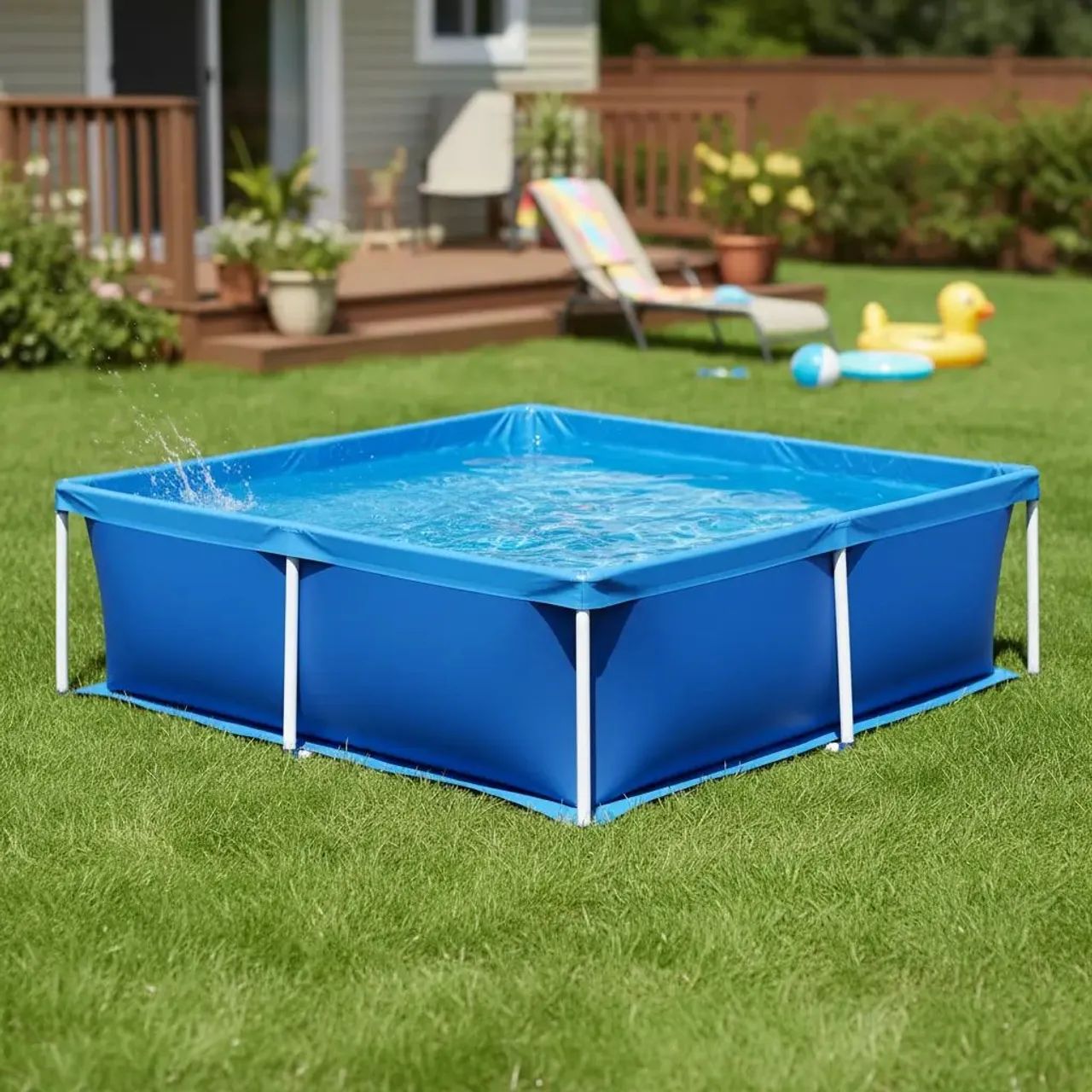 Piscina nova na caixa de 2000 mil litros.