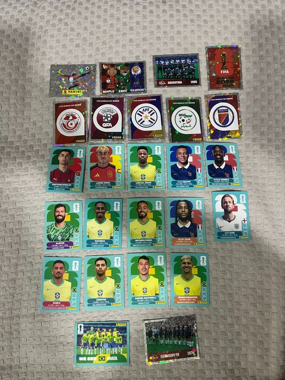 Figurinhas raras copa 2026