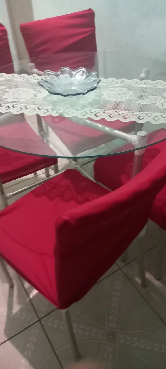 mesa tampo de vidro  - Foto 5