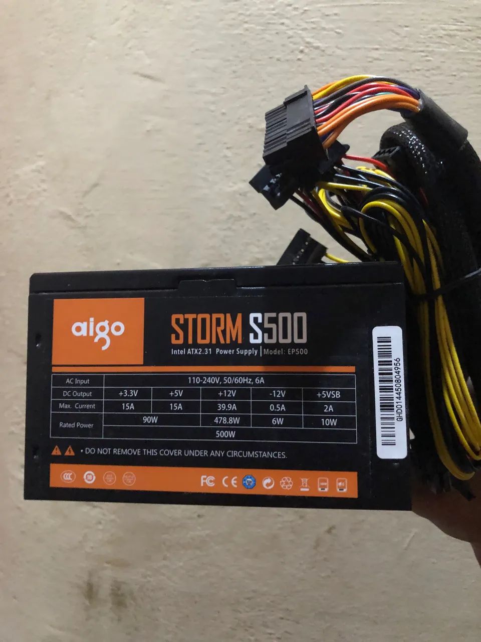FONTE AIGO 500w 80plus - Foto 2