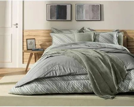 Jogo de Cama King 200 fios 4 peças Becker Acinzentado 