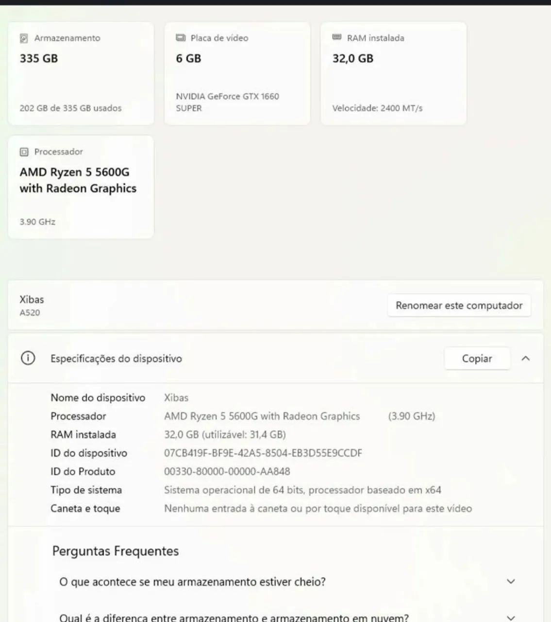 Pc gamer Ryzen 5 5600g 32ram - Foto 5