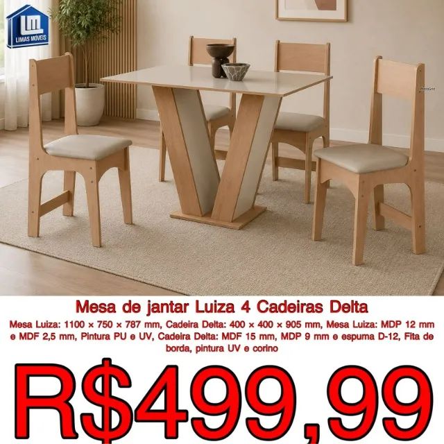 MESA DE MADEIRA VÁRIOS MODELOS EM PROMOÇÃO  - Foto 5