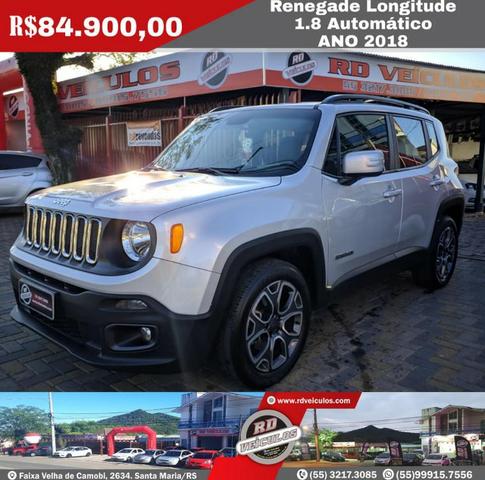 Renegade Longitude 1.8 ANO 2018 * Placas Mercosul / 38 Mil KM