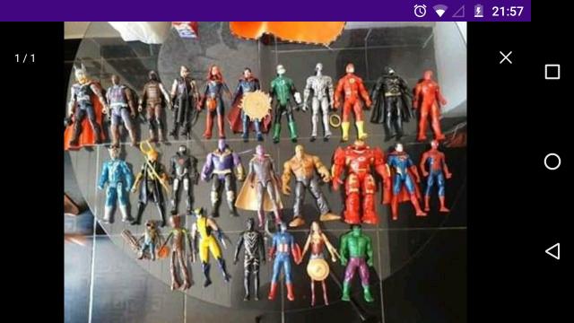 Coleção de Bonecos Marvel e DC