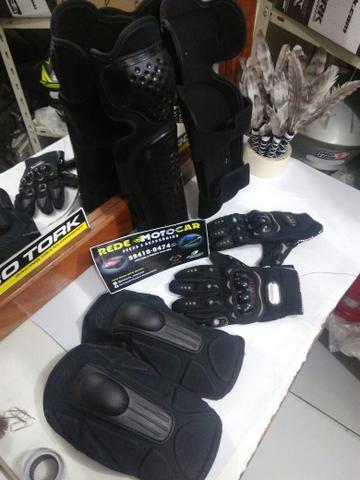 Kit proteção TITANIUM motociclista * zaap - Foto 3