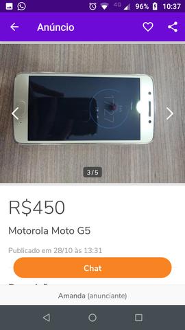 Moto g 5 dourado - Foto 2