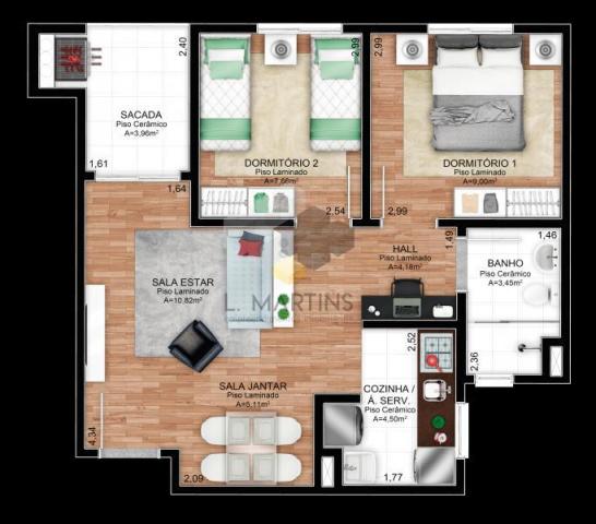 Apartamento para venda em novo hamburgo, rondônia, 2 dormitórios, 1 banheiro, 1 vaga - Foto 9