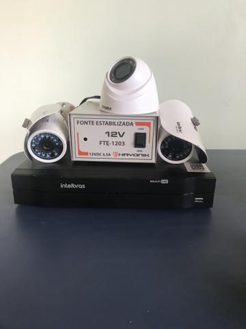 DVR, Câmeras e fonte