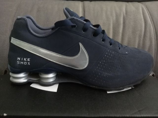 nike shox azul e vermelho