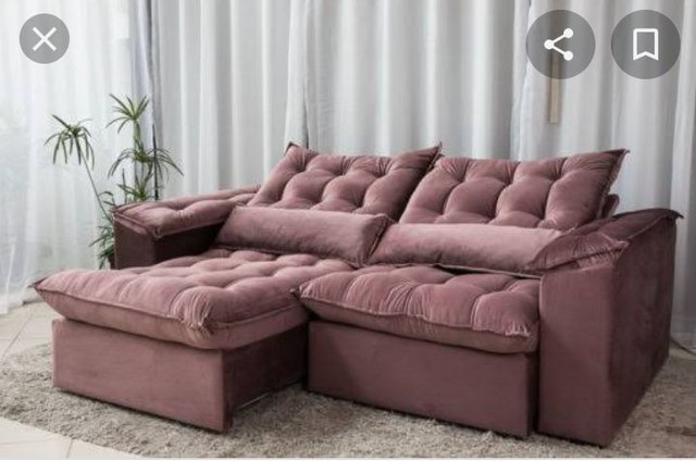 Sala sofá retrátil e reclinável
