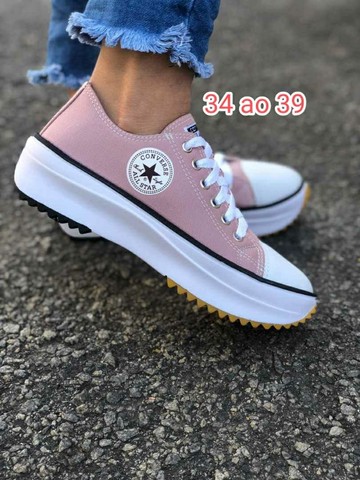 Tênis Converse All Star Plataforma Couro Envio Imediato + Nf