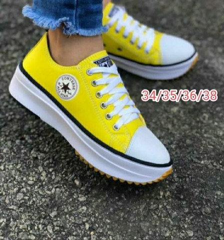 Tênis Converse All Star Plataforma Couro Envio Imediato + Nf