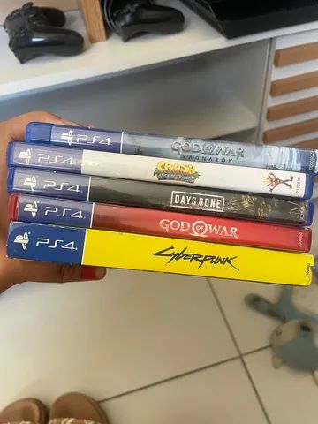 Ps4 500gb - 2 controles - 6 jogos - com caixa  - Foto 2