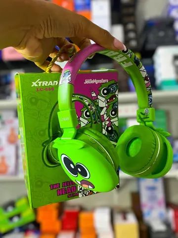 Fones de Ouvido Infantil Monsters Coloridos