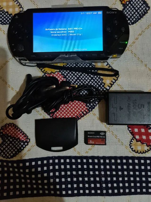 Sony Playstation Psp fat 1001 desbloqueio permanente bateria mod