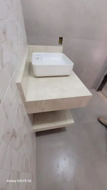Bancada de porcelanato para banheiro - Foto 3