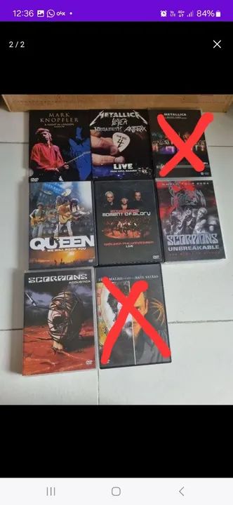 DVDs de Shows (Preços na Descrição)