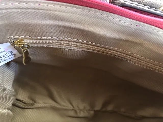 Bolsa Classe Couro Feminina Rosa - Foto 4