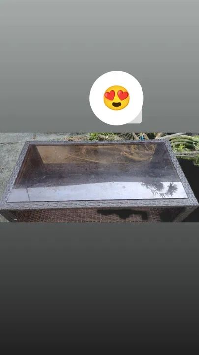 Mesa centro ratan marrom 64341728180099120