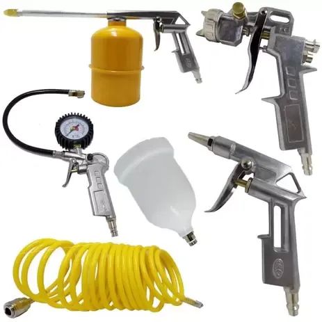 Kit Multiuso para Compressor com 5 Peças FortGroup