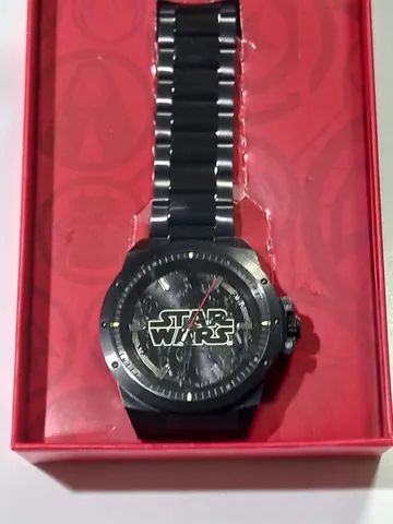 Relogio masculino analogico Star Wars  metal preto - Foto 6