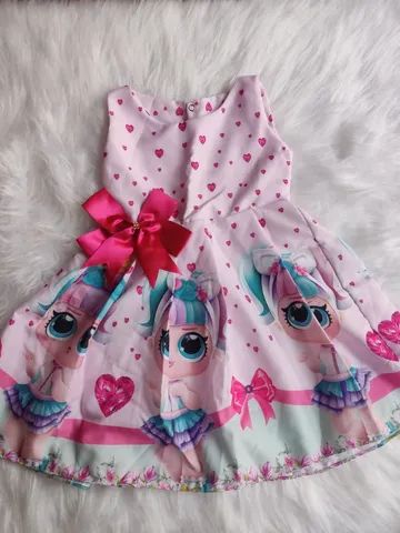 Vestido infantil temático Lol