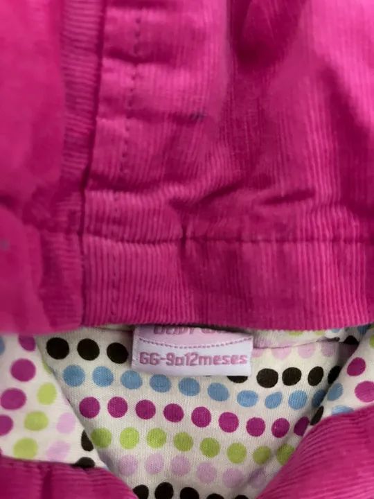 Colete rosa infantil com capuz  - Foto 2