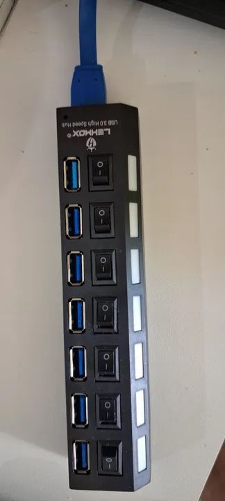 Vendo régua com LENHOX 7 USB 2.0 R$ 10,00