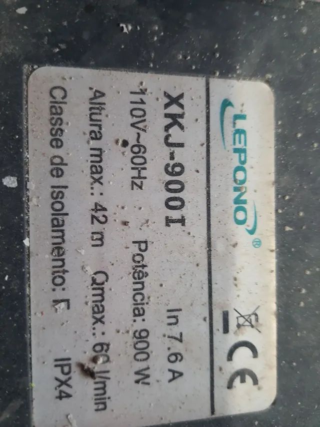 Bomba Lepono auto aspirante XKJJX 900I 7.6A - Foto 3