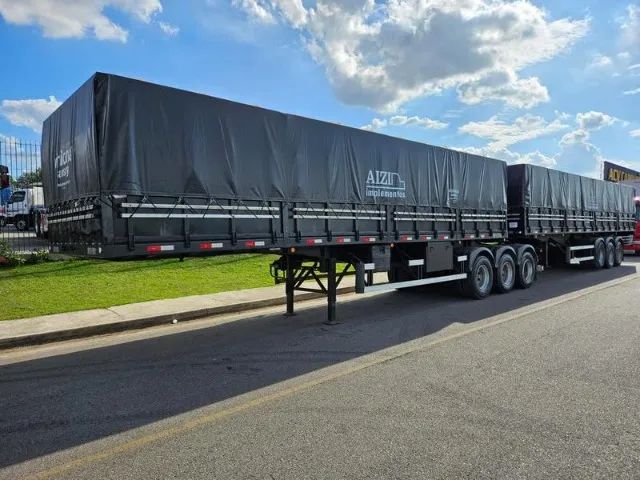 Bitrenzão Graneleiro 3x3 AIZ Ano 2020 Compensado Naval Sem pneus Pronta Entrega - Foto 3