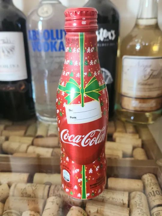 Lata Coca Cola Edição Olimpíadas Rio + Garafa de Alumínio de Natal - Foto 4
