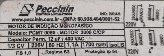 Motor de Indução Monofásico Basculante com Trilho 1/3 CV - Foto 2