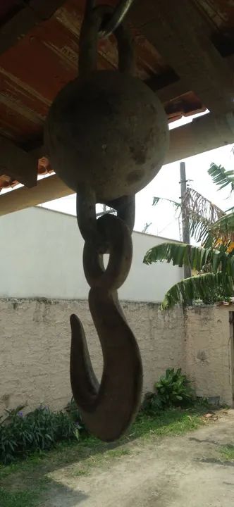 Gancho de ferro com pendulo bola para guindaste - Foto 4