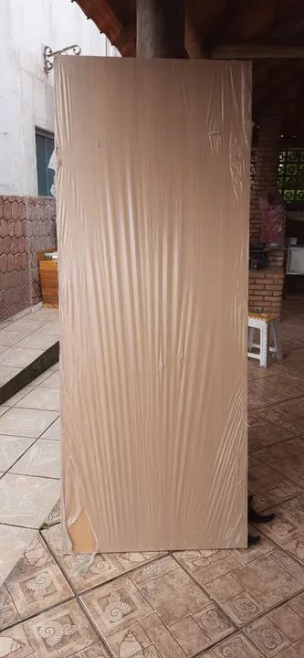 Portas prancheta 1a linha, amadeirada, para interior, novas, 82 cm - Foto 2