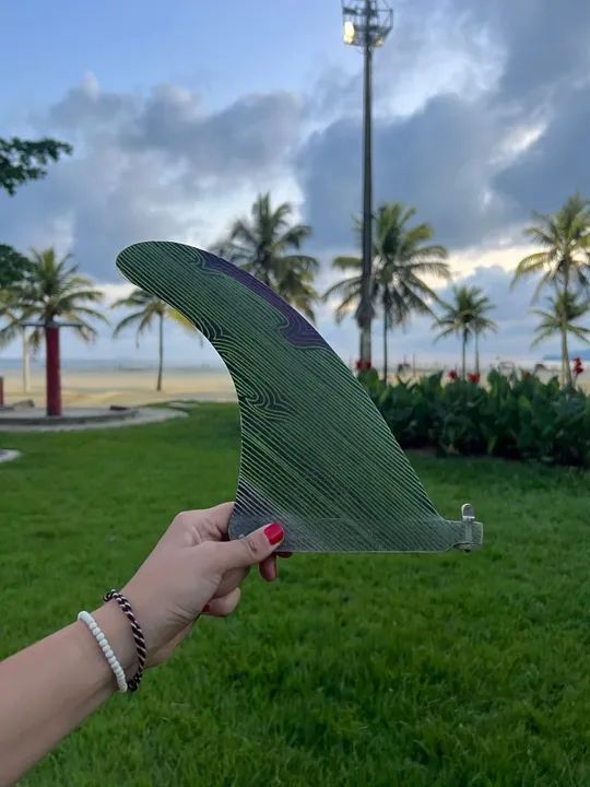 Prancha Longboard 9'2" Malolo Rosa Com Quilha e Leash - Foto 5